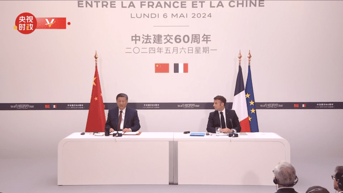Xi Jinping se zajedno sa svojim francuskim kolegom Emmanuelom Macronom sastao s novinarima