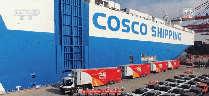 CMG-ova reportažna vozila kreću za Italiju na LNG dvogorivnom brodu za prijevoz automobila